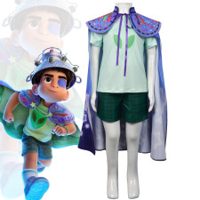 Disney Pixar Elio Costume - Shorts Shirt Cape Set Elio Cosplay