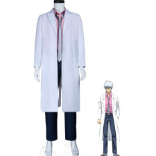 Gintama Gintoki Sakata Costume - White Robe Pink Shirt Gintoki Sakata Cosplay