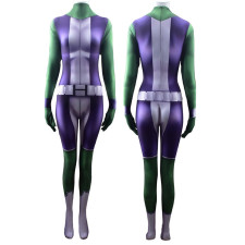 Marvel She Hulk Suit Lycra Cosplay Costume