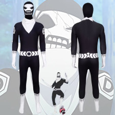 Kids Go Go Loser Ranger Fighter D Costume - Full Bodysuit Mask Fighter D Cosplay
