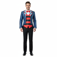 Hazbin Hotel Vox Costume - Suit Mask Set Vox Cosplay