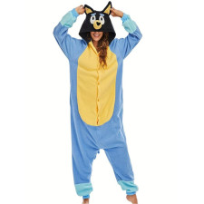 Bluey Bandit Heeler Costume - Onesie Jumpsuit Bandit Heeler Cosplay