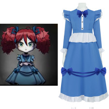 Poppy Playtime Miss Poppy Costume - Blue Dress Miss Poppy Cosplay