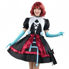 Egg Party Stella Costume - Black Dress Stella Cospay