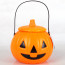 Halloween Plastic Pumpkin Lantern Light Candy Bag