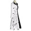 Cruella De Vil Black White Dress Costume