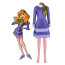 Scooby-Doo Daphne Blake Costume - Purple Dress Scarf Set Daphne Blake Cosplay