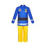 Fireman Sam Costume - Blue Bodysuit Fireman Sam Cosplay