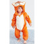 Baby Orange Fox Costume Incharacter - Onesie Jumpsuit Orange Fox Cosplay