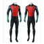 Son of Batman Robin Costume - Red Green Bodysuit Animated DC Robin Cosplay