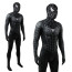 Spider-Man 3 Spider-Man Tobey Maguire Costume - Webbed Black Bodysuit Mask Set Spider Man Cosplay