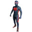 Spider-Man Across the Spider-Verse Miles Morales Suit Costume - Blue Bodysuit Mask Spider-Man Cosplay