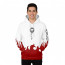 One Pice Portgas D Ace Costume - White Hoodie with Red Flames Portgas D Ace Cosplay