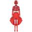 One Piece Belo Betty Costume - Red Shirt Skirt Hat Set Belo Betty Cosplay