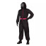 Squid Game Masked Officer Costume - Black Jumpsuit Mask Set Masked Guard Cosplay