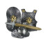 Halloween Kids Dragon Knight Costume Sword, Helmet, Shield, Breastplate