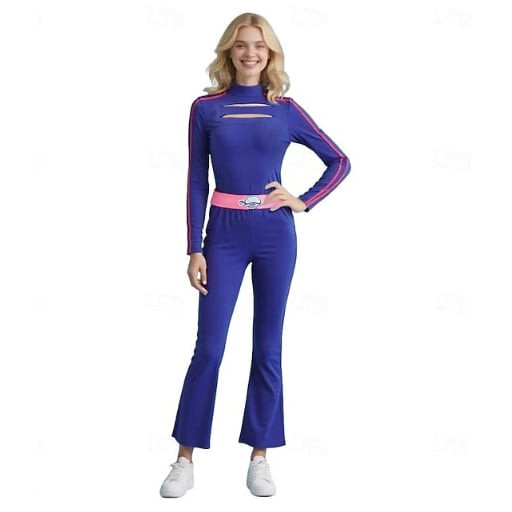 Zombies 4 Addison Wells Costume - Purple Jumpsuit Addison Wells Cosplay