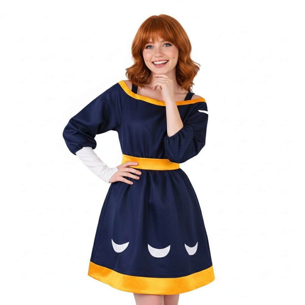 The Owl House Amity Blight Costume - Blue Dress Amity Blight Cosplay