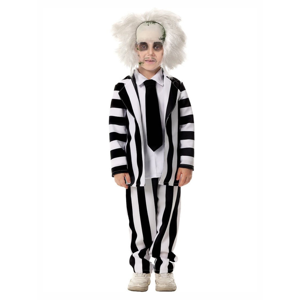 Kids Beetlejuice Costume - Striped Suit Set Beetlejuice Cosplay