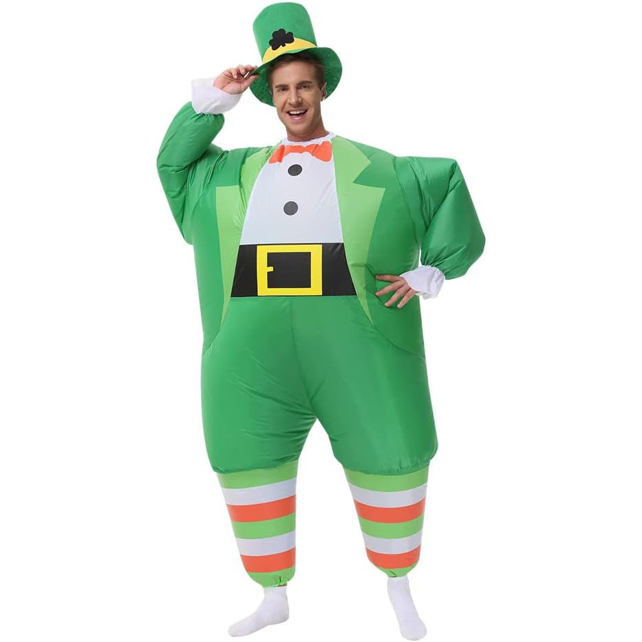 St. Patrick's Day Leprechaun Inflatable Costume - St. Patrick's Day Leprechaun Cosplay