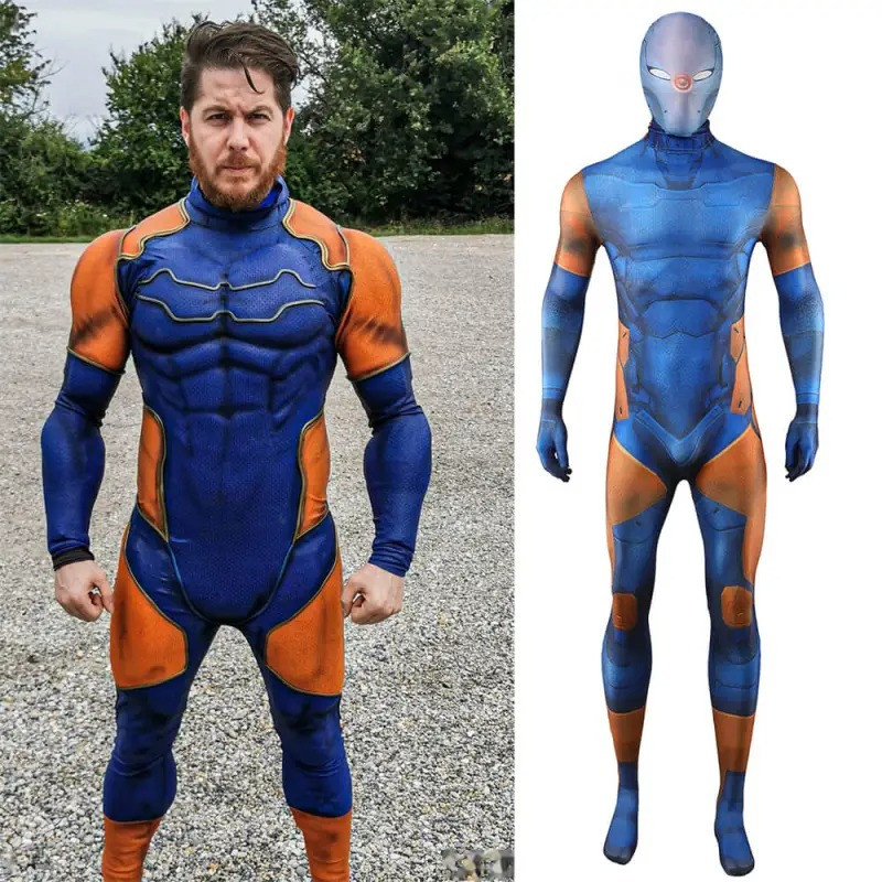 Metal Gear Gray Fox Costume - Bodysuit Mask Set Gray Fox Cosplay
