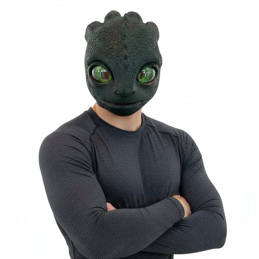 How To Train Your Dragon Live Action Movie Toothless Head Mask Prop - Toothless Dragon Costume Cosplay Mask