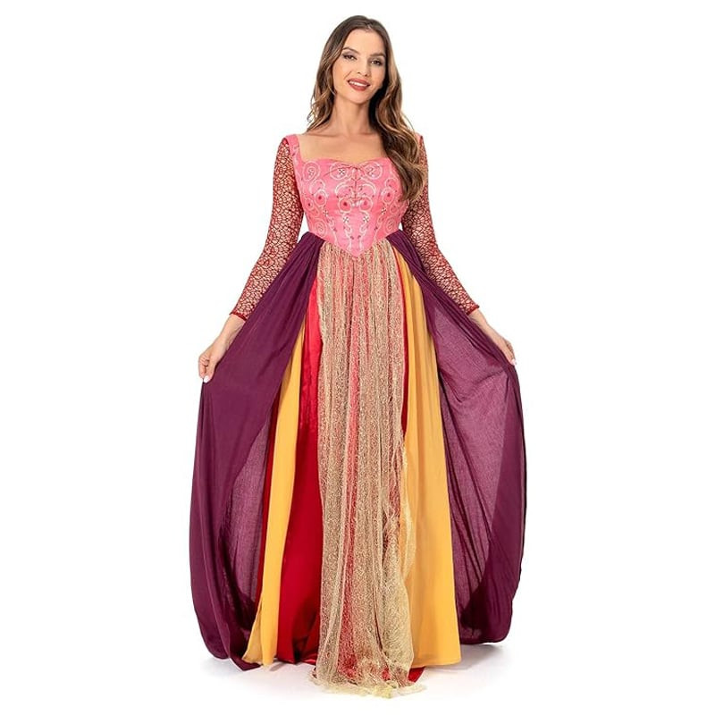 Hocus Pocus Sarah Anderson Costume - Medieval Red Dress Sarah Anderson Cosplay