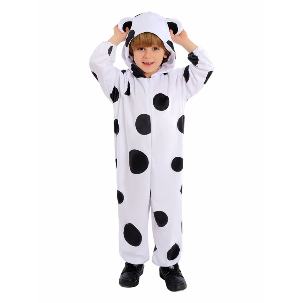 Kids Spotted Cow Costume - Onesie Jumpsuit Spotted Cow Cosplay