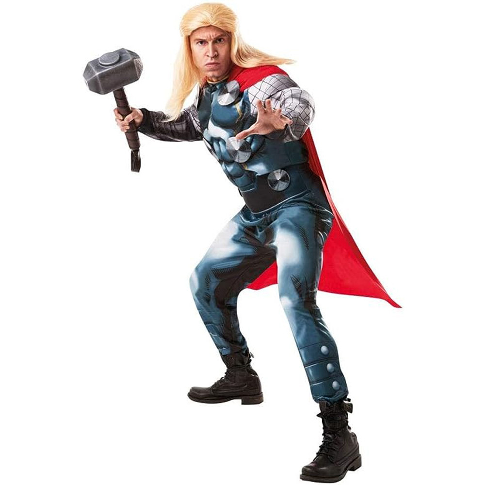 Men's Marvel Classic Adult Deluxe Thor Muscle Costume And Helmet