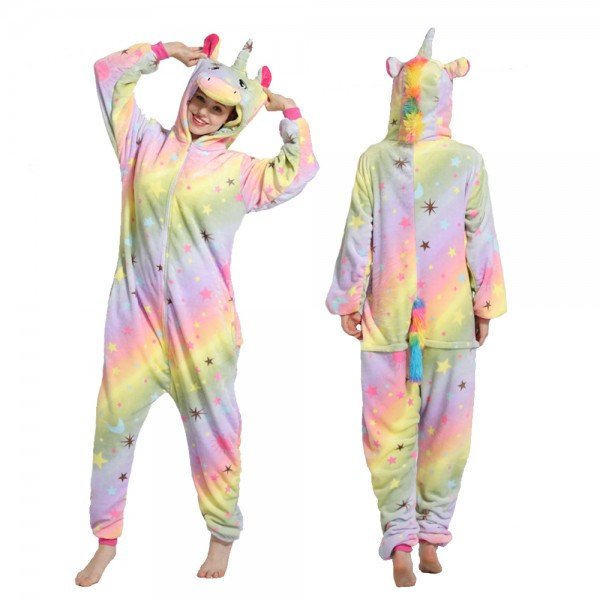 Kids Pastel Galaxy Unicorn Costume - Onesie Jumpsuit Pastel Galaxy Unicorn Cosplay