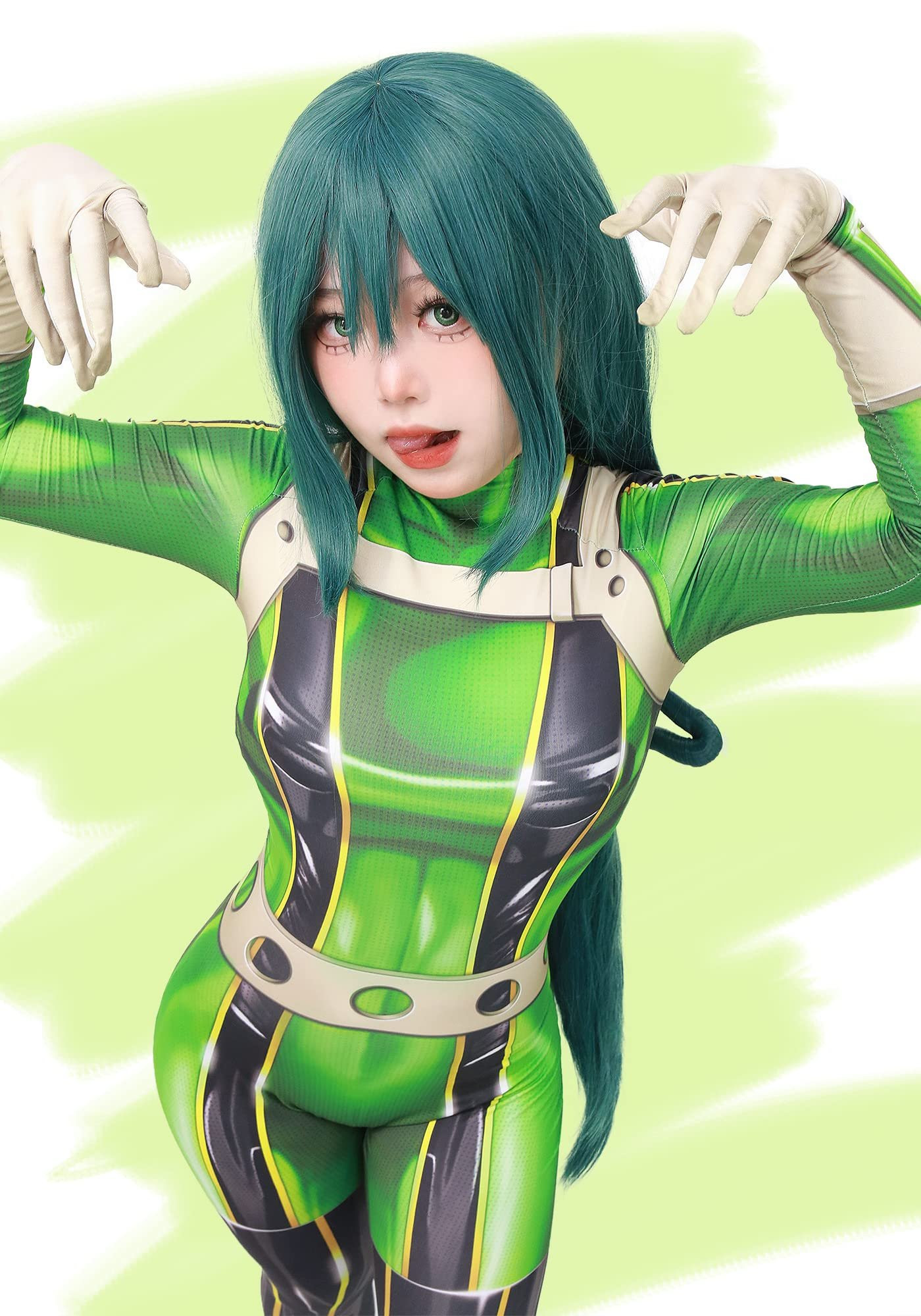 My Hero Academia Tsuyu Asui Wig - Tsuyu Asui Cosplay Costume Wig Prop