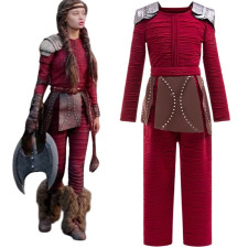 Girls How To Train Your Dragon 2025 Movie Astrid Hofferson Costume - Red Bodysuit Astrid Cosplay