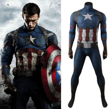 Avengers Endgame Captain America Chris Evans Costume - Bodysuit Captain America Cosplay