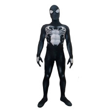 Spider-Man Symbiote Venom Costume - Muscle And Crack Pattern Bodysuit Mask Venom Cosplay