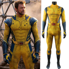 Deadpool 3 Wolverine Costume - Battle Damaged Yellow Bodysuit Wolverine Cosplay