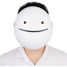 Dream Smile Mask - White Smile Dream Mask Costume Cosplay