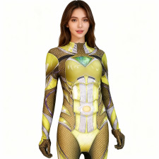 Power Rangers Yellow Ranger Sentai Costume - Bodysuit Yellow Power Ranger Cosplay