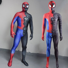 Marvel Comics Spider-Man Turning into Venom Costume - Bodysuit Spider-Man Turning into Venom Cosplay