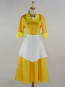 The Princess and the Frog Tiana Yellow Waitress Cosplay Costume