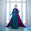 Disney Frozen Elsa Coronation Cosplay Costume Dress For Adults Halloween Costume