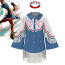 Street Fighter Lily Costume - Blue White Fringe Jacket Bandana Street Fighter Lily Cosplay