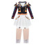 Girls K-Pop Demon Hunters Zoey Costume - Black White Gold Mini Dress Pants Set Stage Outfit Zoey Cosplay