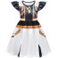Girls K-Pop Demon Hunters Zoey Costume - Black White Gold Dress Stage Outfit Zoey Cosplay