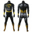 Superman Concept V4 Costume - Black And Gold Bodysuit Superman Cosplay