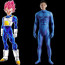 Dragon Ball Z Vegeta Costume - Muscle Bodysuit Vegeta Cosplay