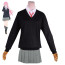 Kawaii Dake Ja Nai Shikimori-san Miyako Shikimori Costume - Grey Skirt Sweater Miyako Shikimori Cosplay