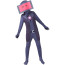 Skibidi Toilet Red TV Man Costume - Bodysuit Mask Set Red TV Man Cosplay