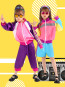 Girls 90s Tracksuit Costume - Pink Jacket Pants 90s Tracksuit Cosplay