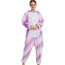 Kids Pink Stripes Unicorn Costume - Onesie Jumpsuit Pink Stripes Unicorn Cosplay