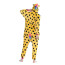 Kids Yellow Black Polka Dot Unicorn Costume - Onesie Jumpsuit Yellow Black Polka Dot Unicorn Cosplay